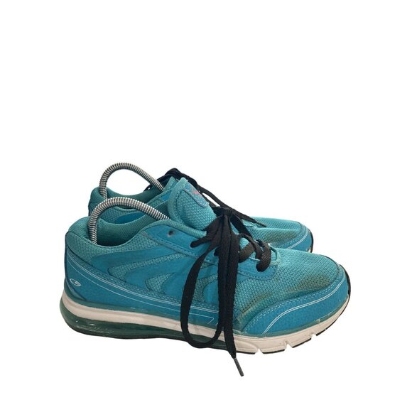 Champion youth size 6 Blue Leather Textile sneaker shoe no insoles - Picture 5 of 8